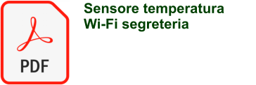 Sensore temperatura Wi-Fi segreteria