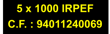 5 x 1000 IRPEF C.F. : 94011240069