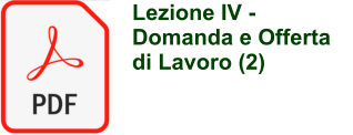 Lezione IV -  Domanda e Offerta di Lavoro (2)